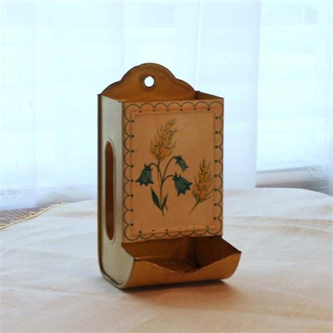 vintage kitchen match box holder